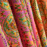 Paisley-print viscose crepe remnant in fuchsia - Various lengths x 140 cm wide - Ribes y Casals