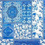 Blue Patchwork Printed Viscose - Ribes y Casals