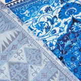 Blue Patchwork Printed Viscose - Ribes y Casals