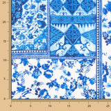 Blue Patchwork Printed Viscose - Ribes y Casals