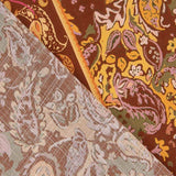 Rustic Viscose with Cashmere Print in Terracotta - Ribes y Casals