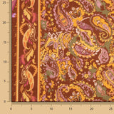 Rustic Viscose with Cashmere Print in Terracotta - Ribes y Casals