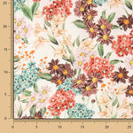 Watercolour Floral Print Crepe Viscose - Ribes y Casals