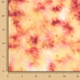 Watercolour-effect printed viscose in coral shades - Ribes y Casals
