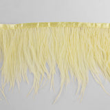 Soft Yellow Feather Plus Fringe - Ribes y Casals