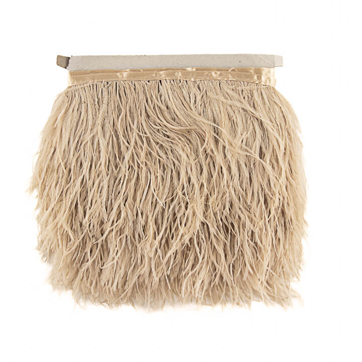 Beige Feather Fringe Plus - Ribes y Casals