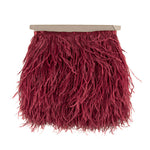 Burgundy Feather Plus Fringe - Ribes y Casals