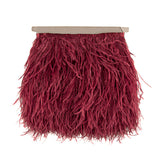 Burgundy Feather Plus Fringe - Ribes y Casals