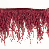 Burgundy Feather Plus Fringe - Ribes y Casals