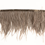 Taupe Grey Feather Plus Fringe - Ribes y Casals