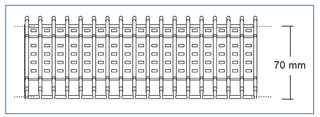 F-AUTOMATIC 75 P40 White Gathering Tape - Ribes y Casals