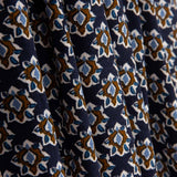 Small Floral Print Viscose in Navy - Ribes y Casals