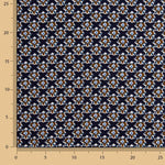 Small Floral Print Viscose in Navy - Ribes y Casals