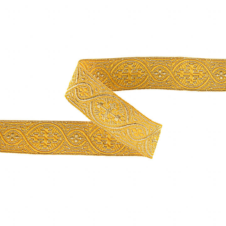 Gold Metallic Braid Trim Ref. 468 – Width 25 mm - Ribes y Casals