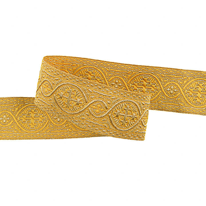 Gold Metallic Braid Trim Ref. 468 – Width 40 mm - Ribes y Casals