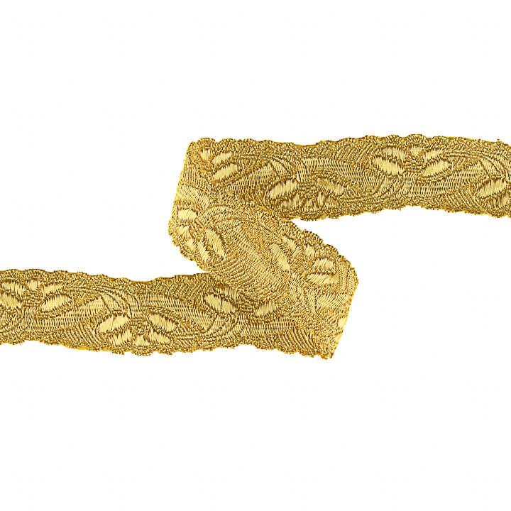 Gold Metallic Braid Trim Ref. 95001 – Width 25 mm - Ribes y Casals