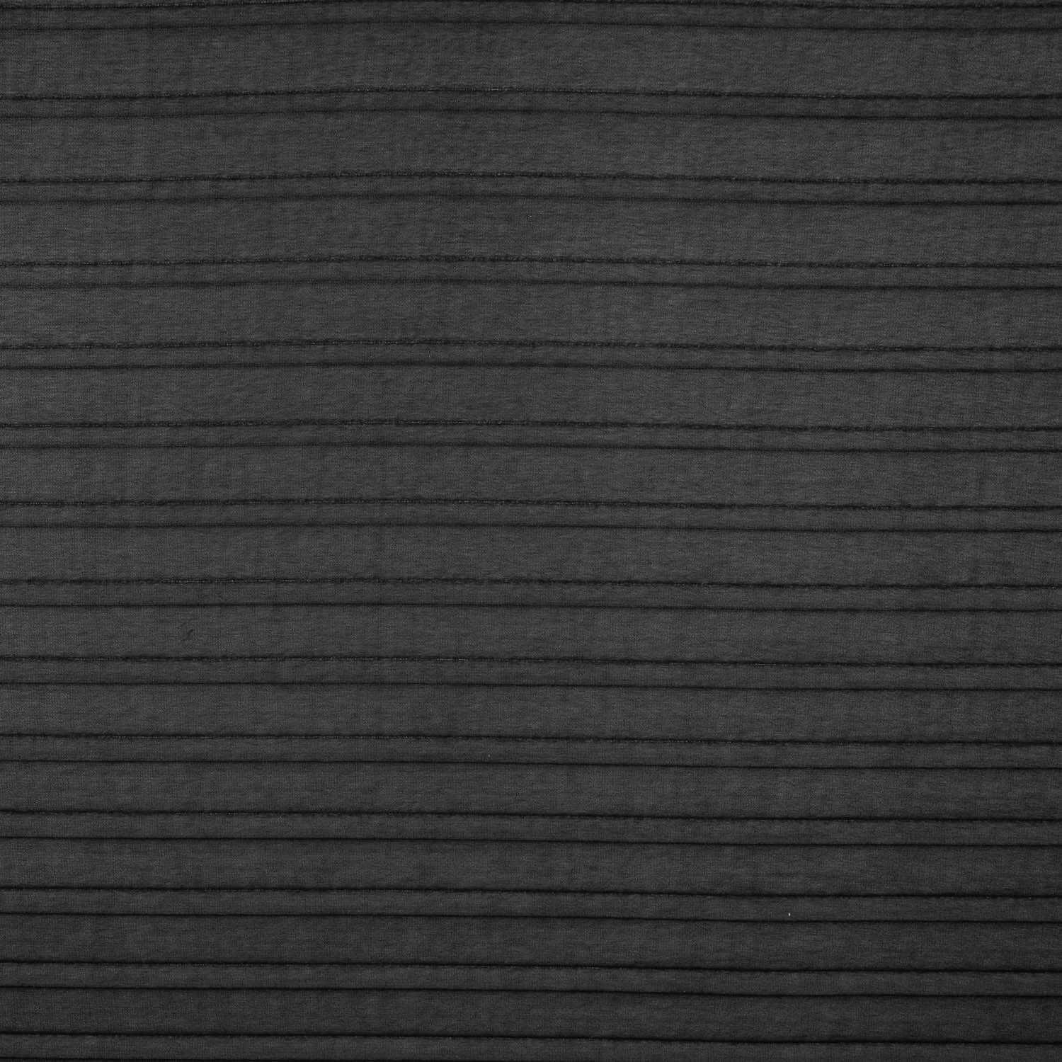 Black Soleil Pleated Chiffon Gauze - Ribes y Casals