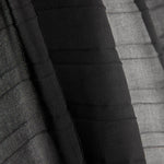 Black Soleil Pleated Chiffon Gauze - Ribes y Casals