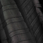 Black Soleil Pleated Chiffon Gauze - Ribes y Casals