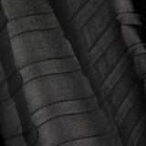 Black Soleil Pleated Chiffon Gauze - Ribes y Casals