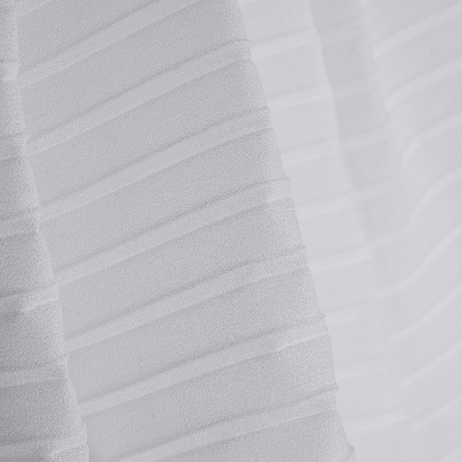 White Soleil Pleated Chiffon Gauze - Ribes y Casals
