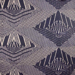 Geometric Print Ebony Purple Bambula Gauze - Ribes y Casals