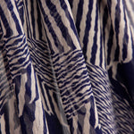 Geometric Print Ebony Purple Bambula Gauze - Ribes y Casals
