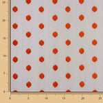 Semi-Rigid Red Polka Dot Tulle - Ribes y Casals
