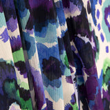 Violet Watercolour Print Polyester Gauze - Ribes y Casals