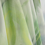Natural Silk Gauze, Watercolour Green Garden - Ribes y Casals