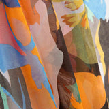 Natural Silk Gauze Tropical Paradise - Ribes y Casals