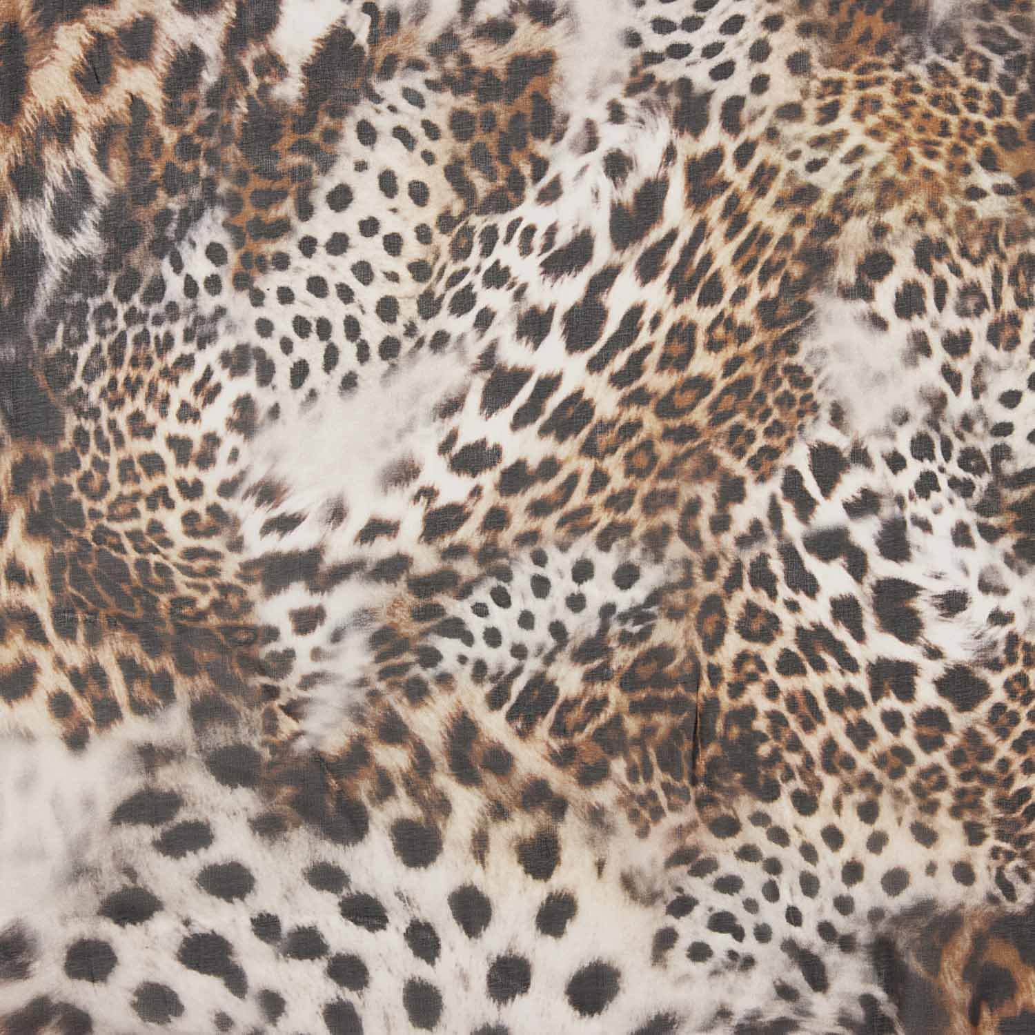 Natural Silk Gauze  Safari Animal Print - Ribes y Casals