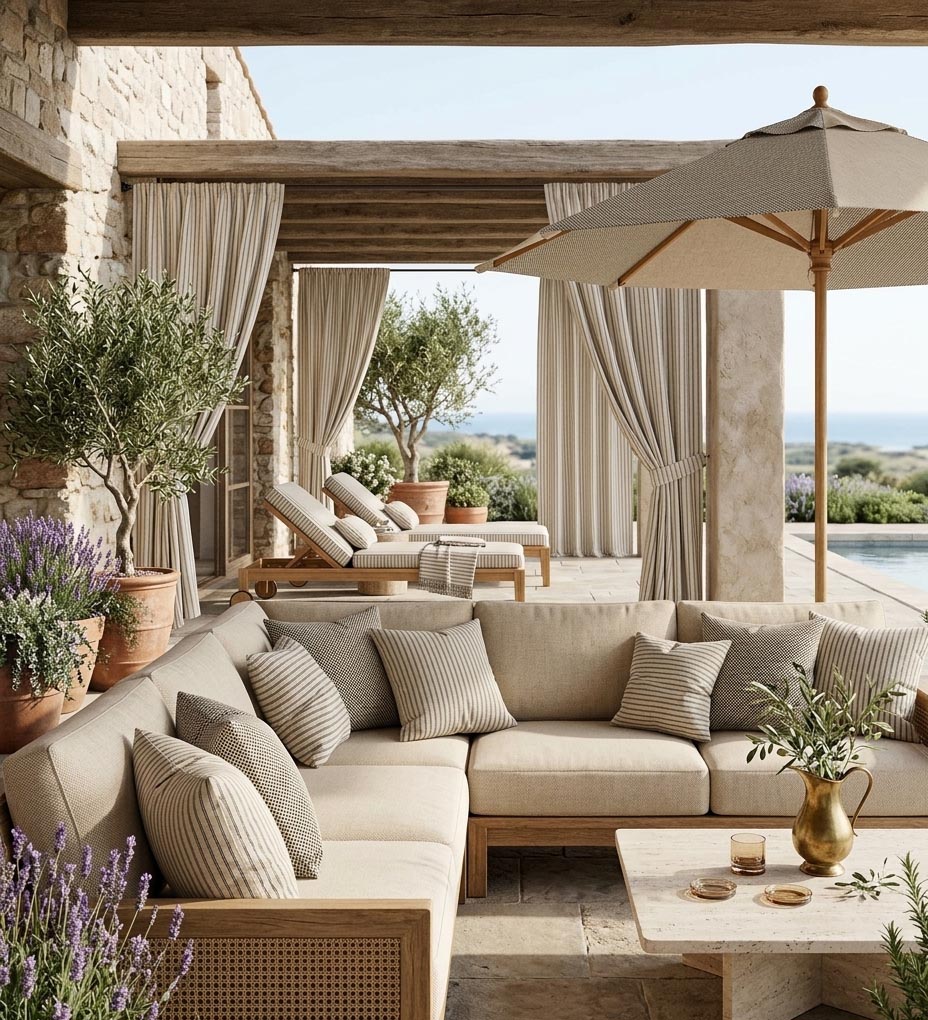 Cadaqués Beige Outdoor Canvas - Ribes y Casals