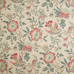 Vintage Print Cotton Canvas with Floral and Bird Motifs - Ribes y Casals