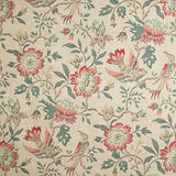 Vintage Print Cotton Canvas with Floral and Bird Motifs - Ribes y Casals