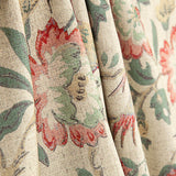 Vintage Print Cotton Canvas with Floral and Bird Motifs - Ribes y Casals