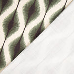 Ethnic Green Ikat Cotton Canvas - Ribes y Casals