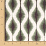 Ethnic Green Ikat Cotton Canvas - Ribes y Casals