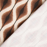 Terracotta Ethnic Print Cotton Canvas - Ribes y Casals