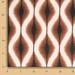 Terracotta Ethnic Print Cotton Canvas - Ribes y Casals