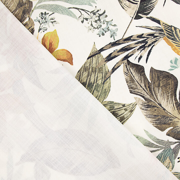 Multicoloured Tropical Paradise Cotton Canvas - Ribes y Casals