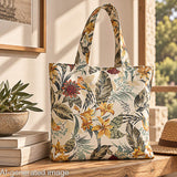Multicoloured Tropical Paradise Cotton Canvas - Ribes y Casals