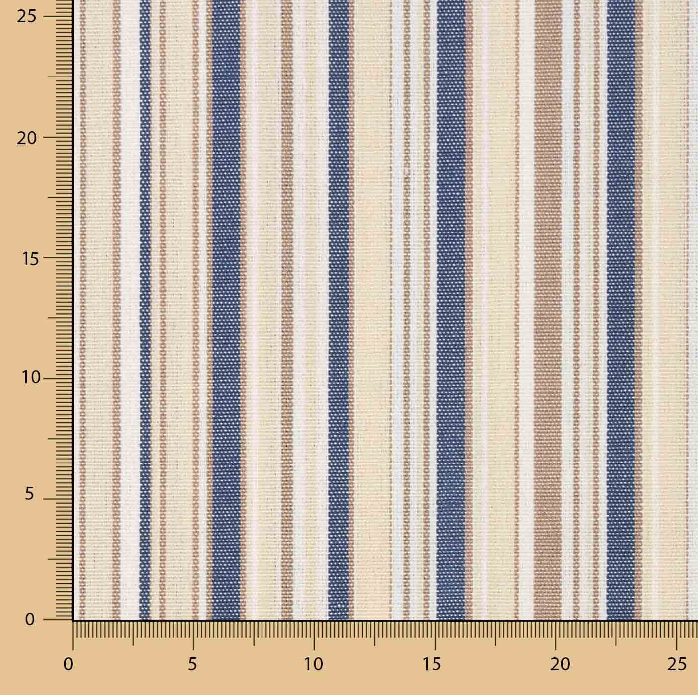 Outdoor Teflon Fine Stripes Multicolour Blue 320cm - Ribes y Casals