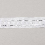 White Embroidered Batiste Trim Model 11701 – 30 mm - Ribes y Casals