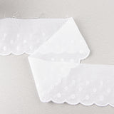 White Embroidered Batiste Trim, Model 11698 – 75 mm - Ribes y Casals