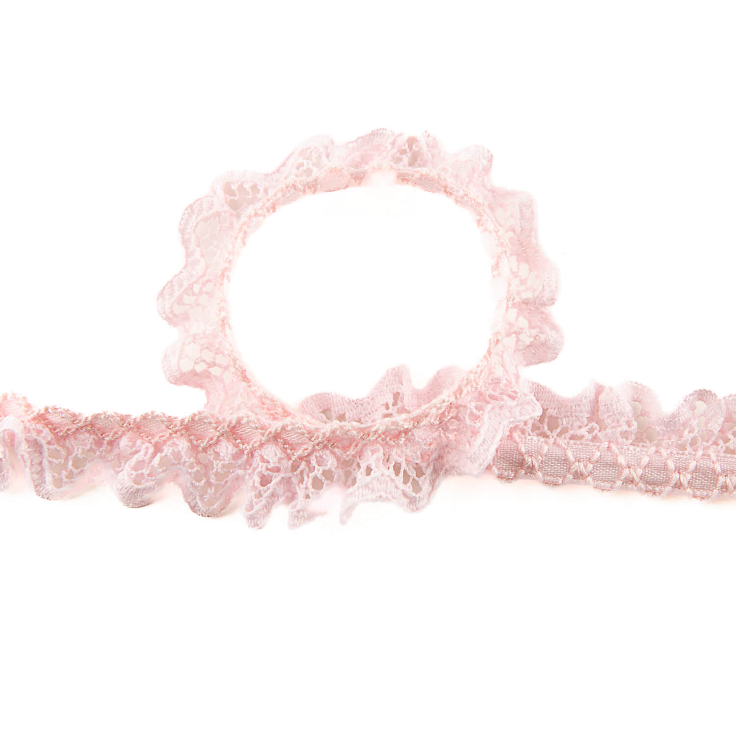 Soft Pink Lace Trim 15 mm - Ribes y Casals