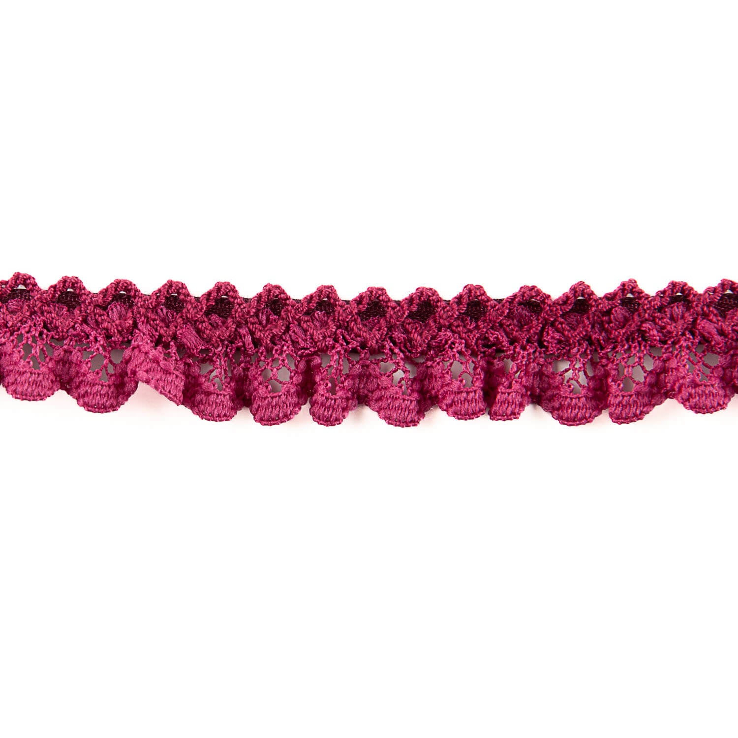 Bordeaux Red Lace Trim 15 mm - Ribes y Casals