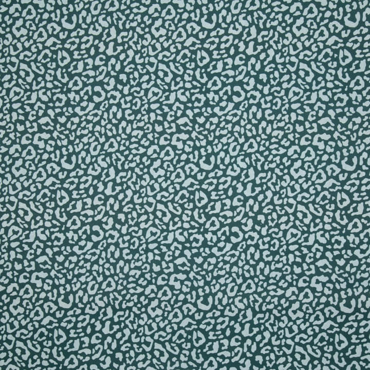 Nairobi Printed Percale – Bottle Green, Water Green - Ribes y Casals