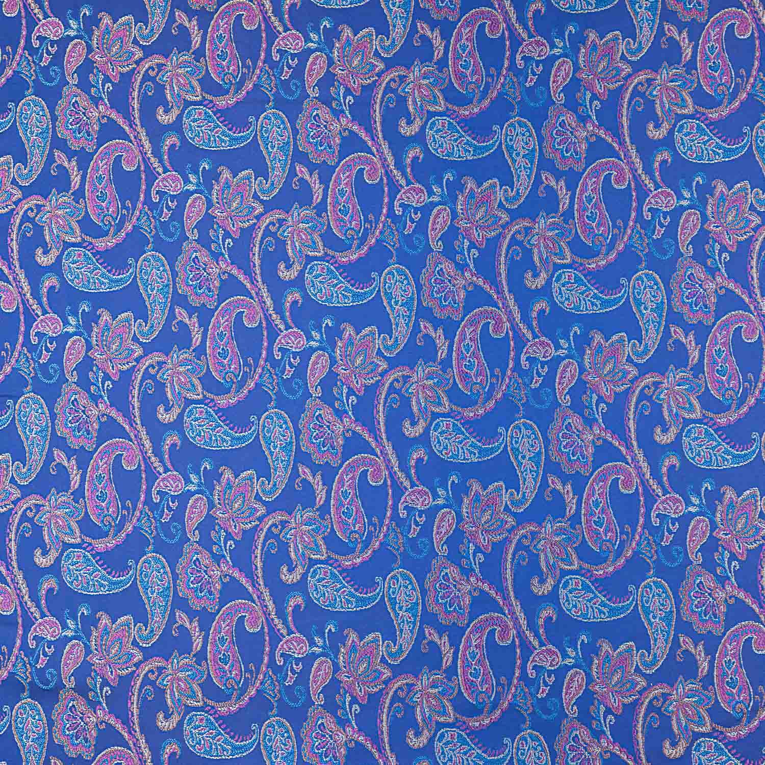 Electric Blue Jacquard Cashmere - Ribes y Casals