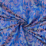 Electric Blue Jacquard Cashmere - Ribes y Casals